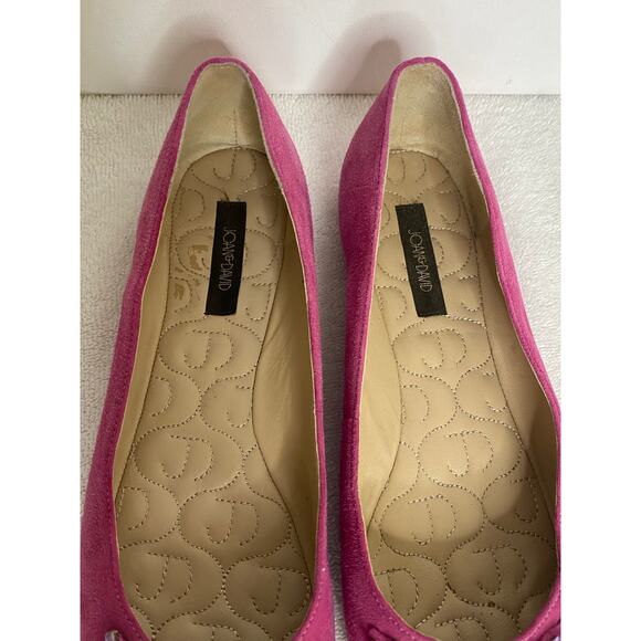 JOAN & David Purple Pink Bead Embellished Suede Ballet Flats - Size 7 1/2 - Picture 3 of 11
